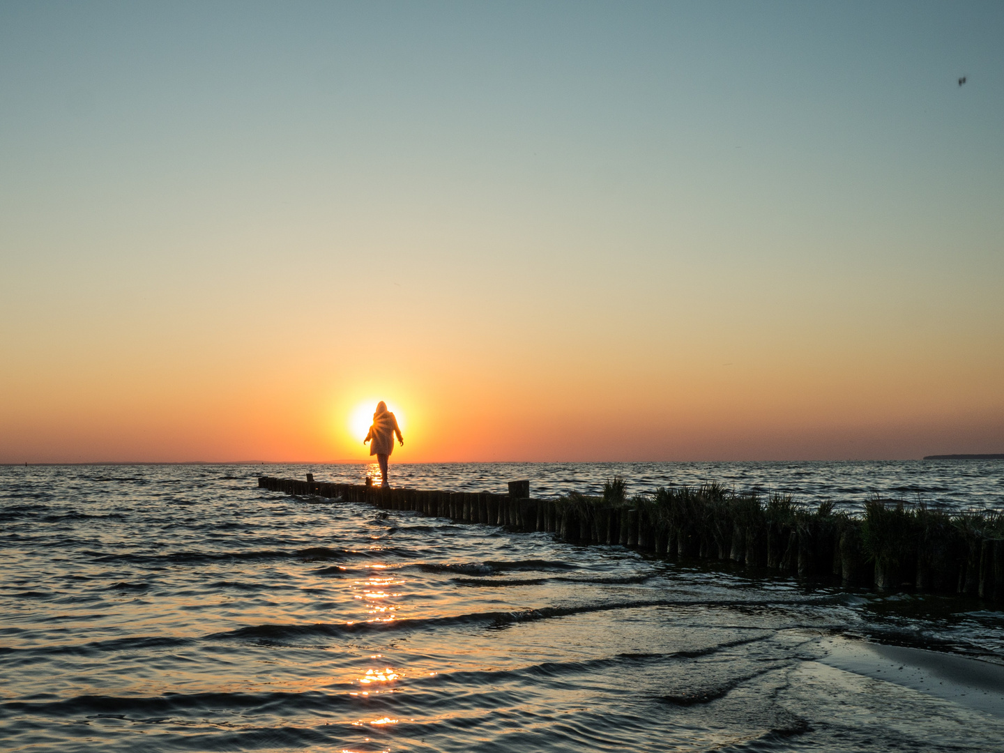 [ - Sonnenaufgang am Stettiner Haff -]