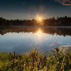 Sonnenaufgang am Stormy Lake in Alaska