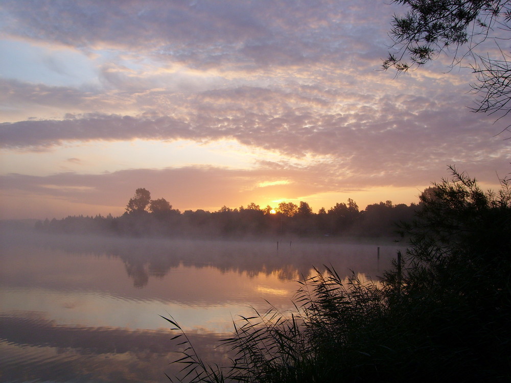 Sonnenaufgang am Stoteler See