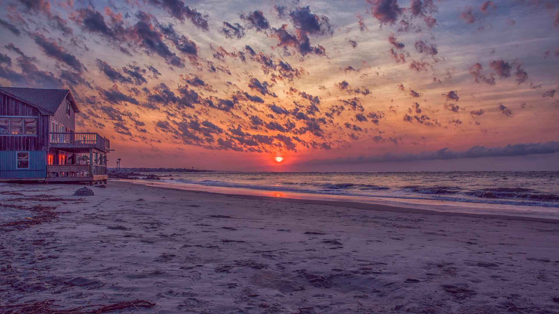 Sonnenaufgang am Strand