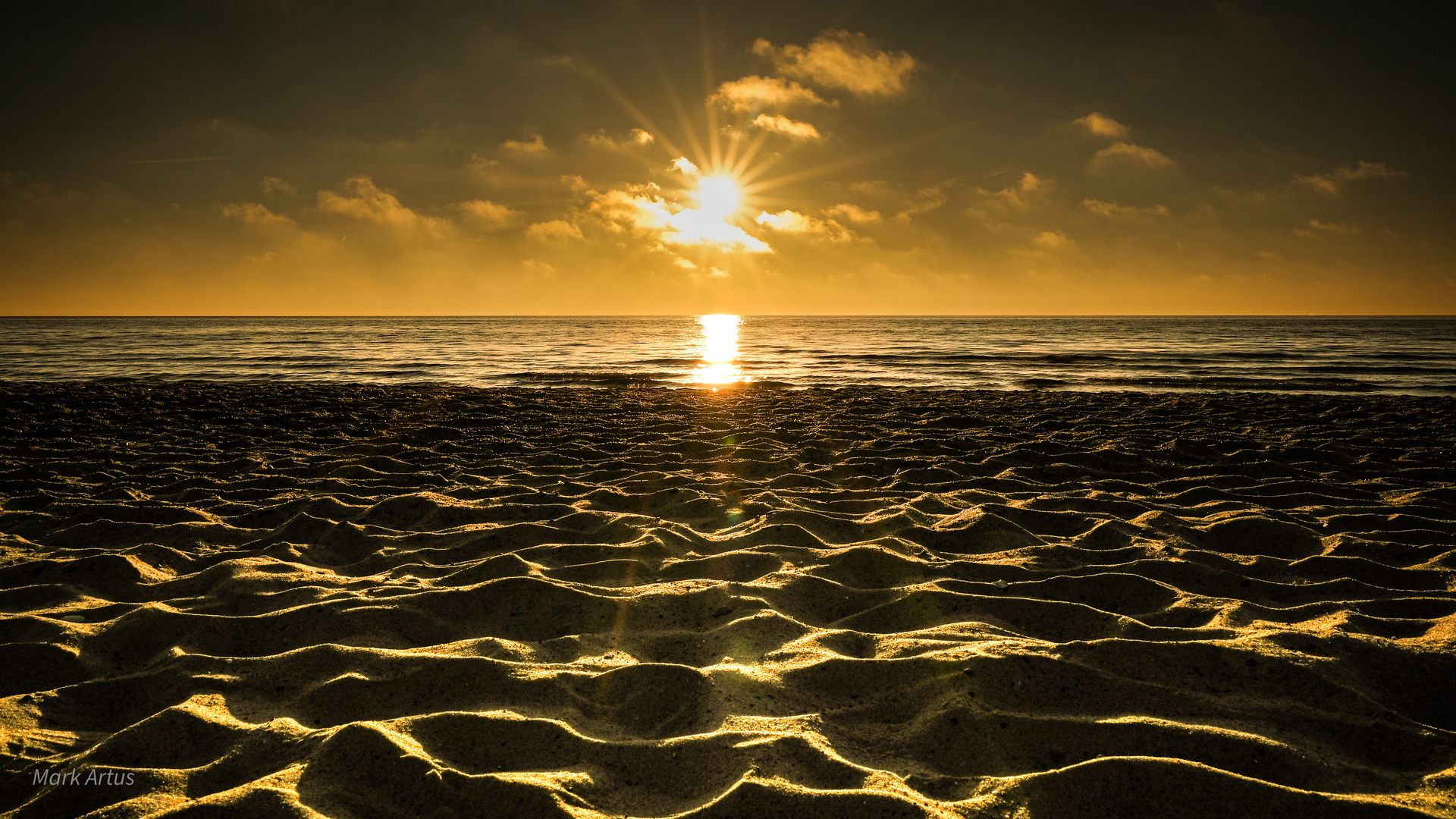 Sonnenaufgang am Strand