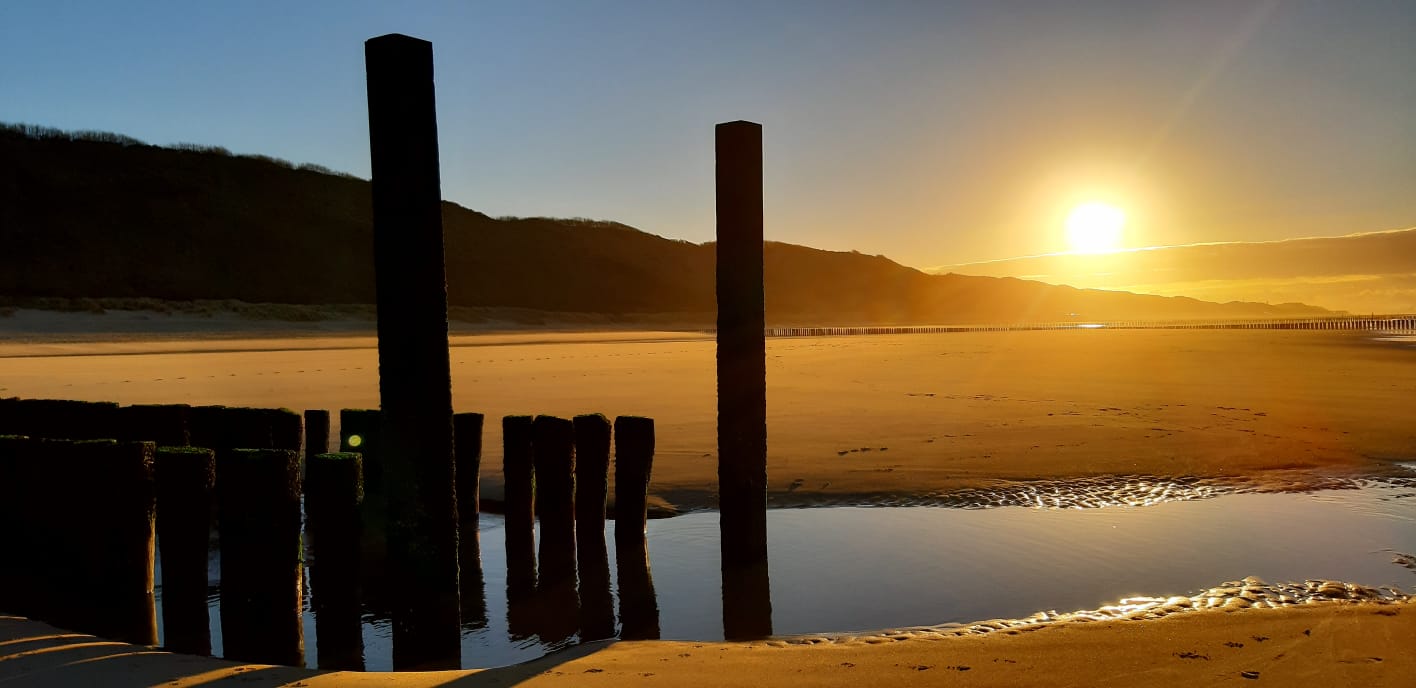 Sonnenaufgang am Strand