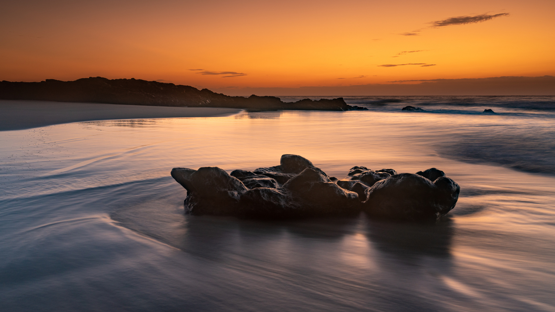 Sonnenaufgang am Strand (Esquinzo)