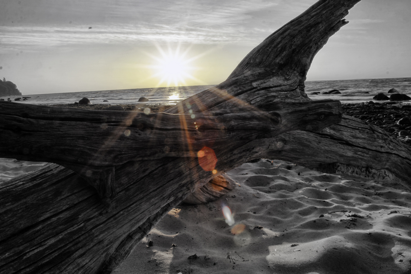 Sonnenaufgang am Strand von Göhren