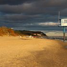 Sonnenaufgang am Strand von Heringsdorf