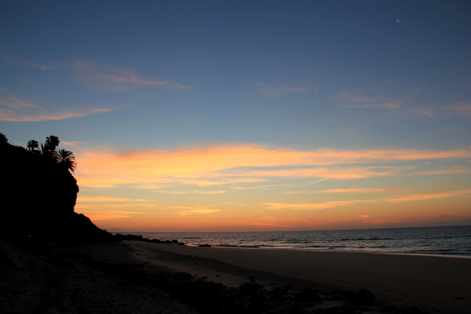 Sonnenaufgang am Strand von Morro Jable