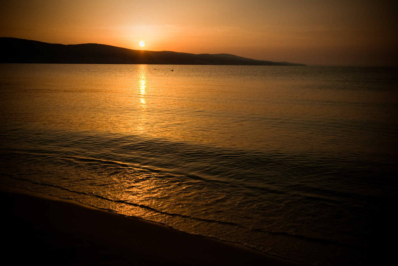 Sonnenaufgang am Strand von Nessebar(Bulgarien)