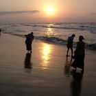 Sonnenaufgang am Strand von Puri