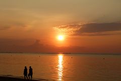 ..Sonnenaufgang am Strand von Sanur..