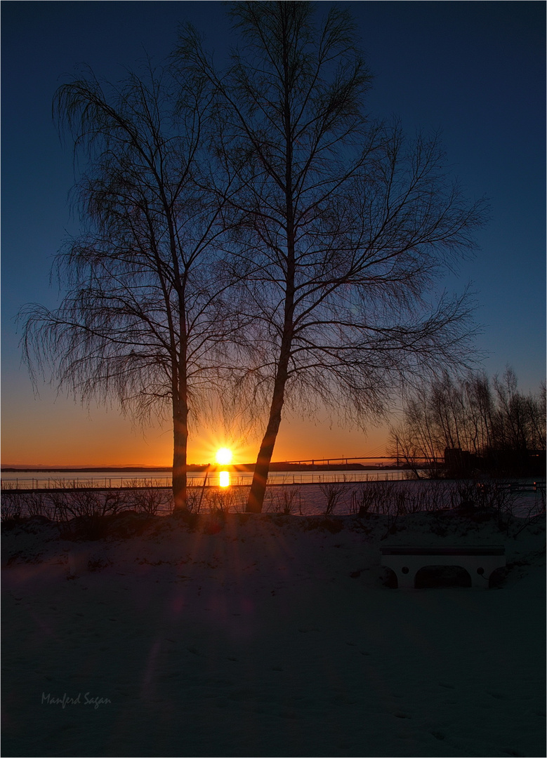 Sonnenaufgang am Strelasund