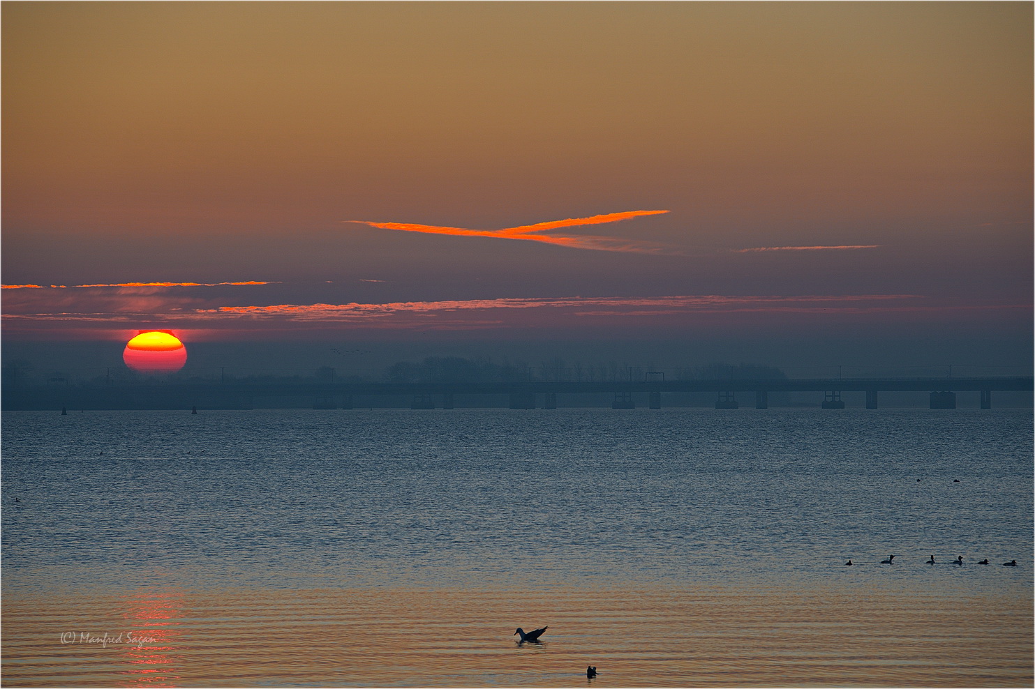 Sonnenaufgang am Strelasund...