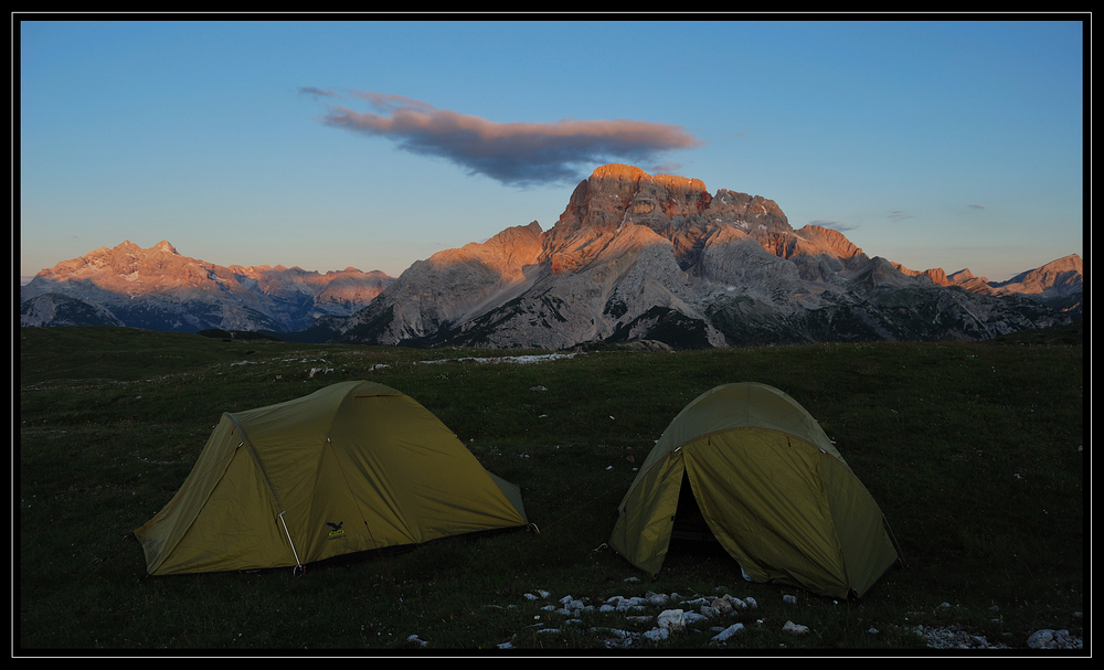 Sonnenaufgang am Strudelkopf (Pragser Dolomiten)