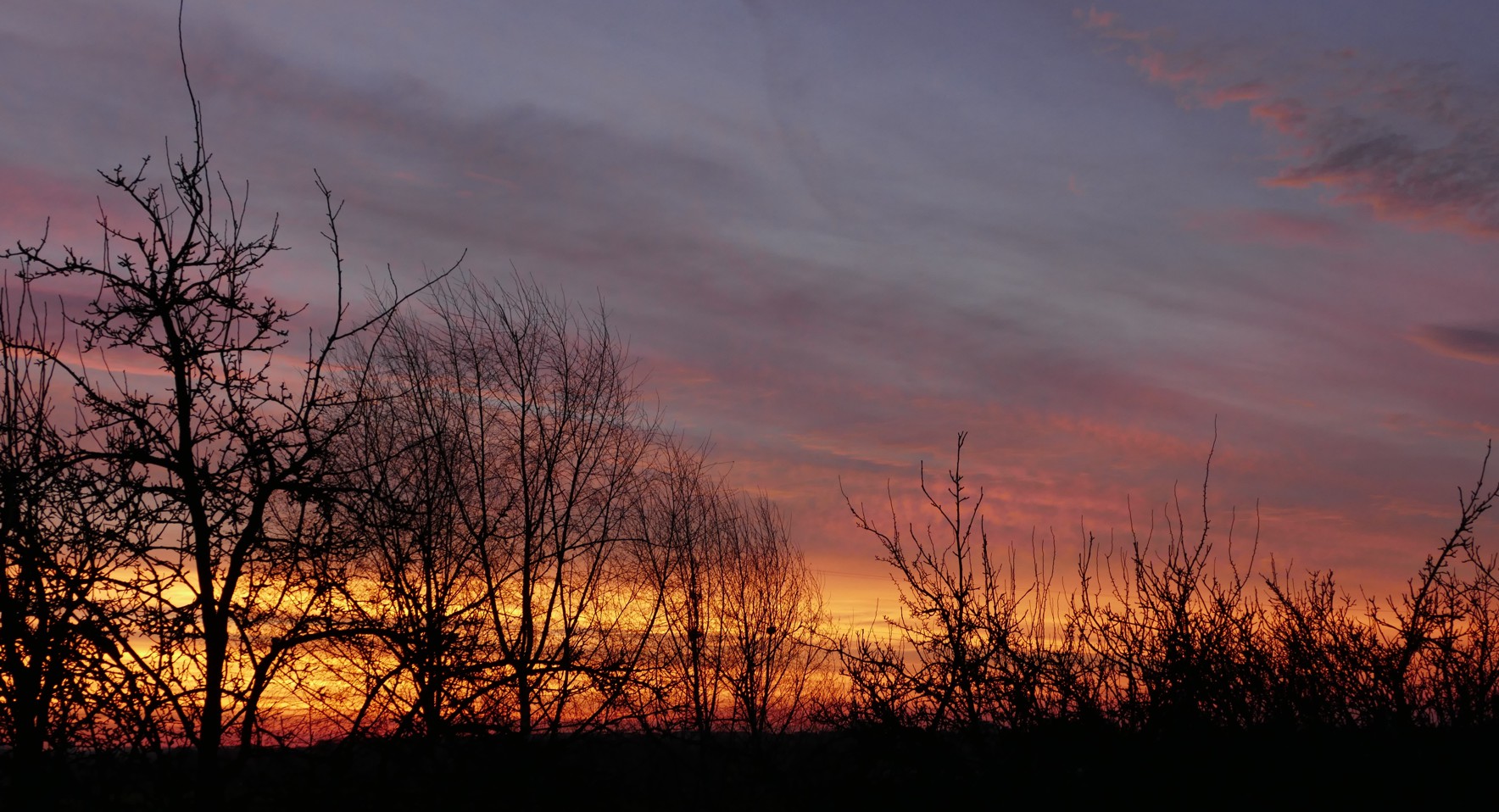 Sonnenaufgang am Sylvestermorgen