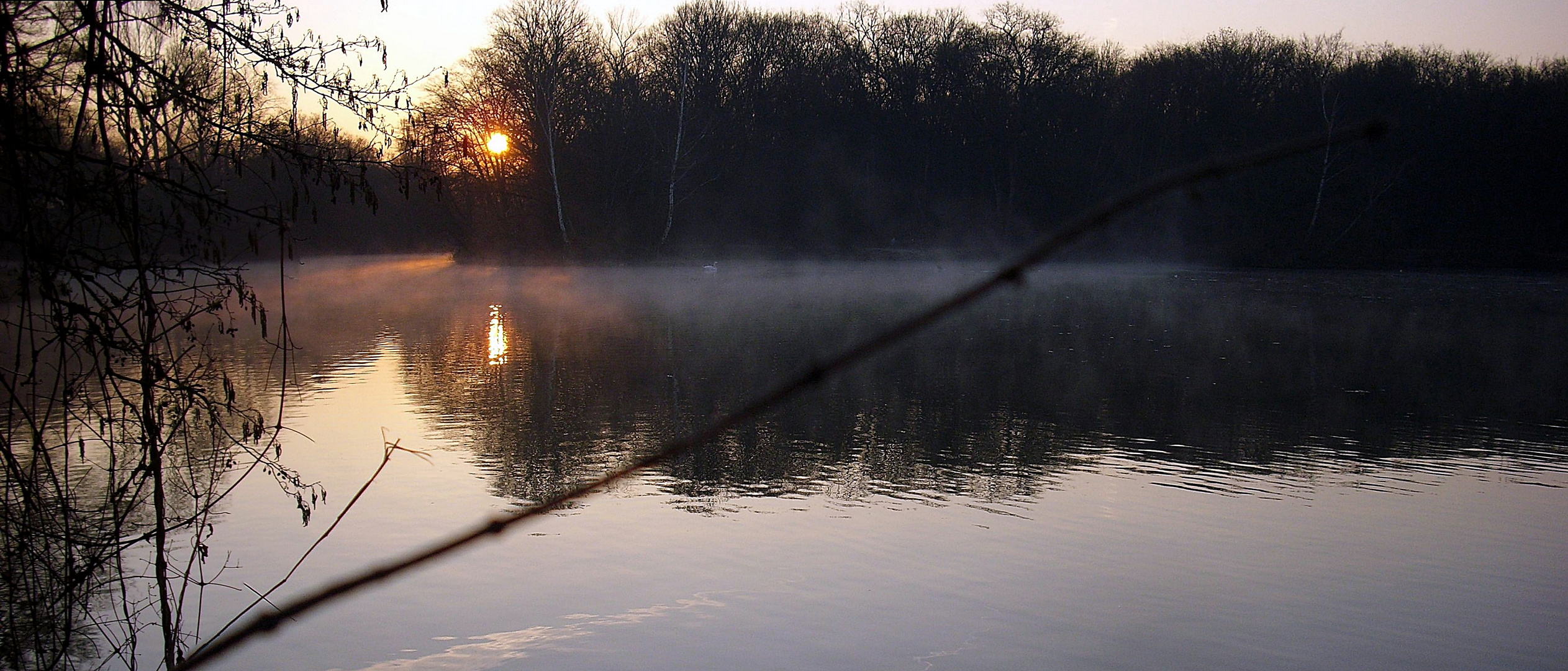 Sonnenaufgang am Teich