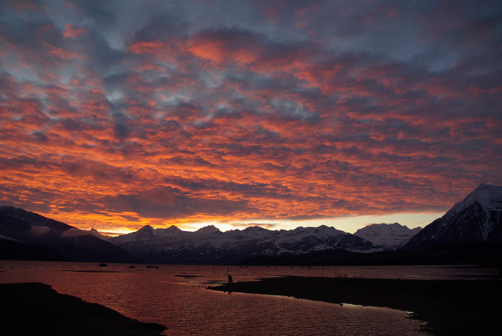 Sonnenaufgang am Thunersee