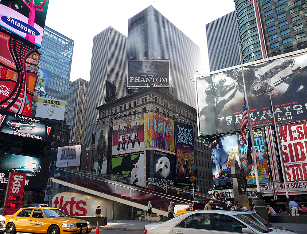 Sonnenaufgang am Times Square