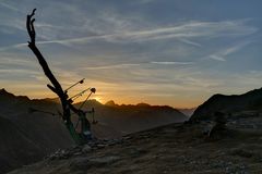 Sonnenaufgang am Timmelsjoch