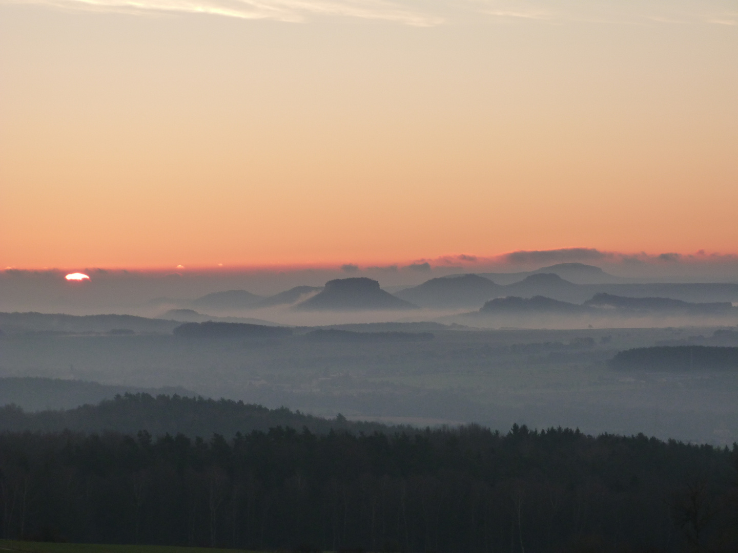Sonnenaufgang am Triebenberg