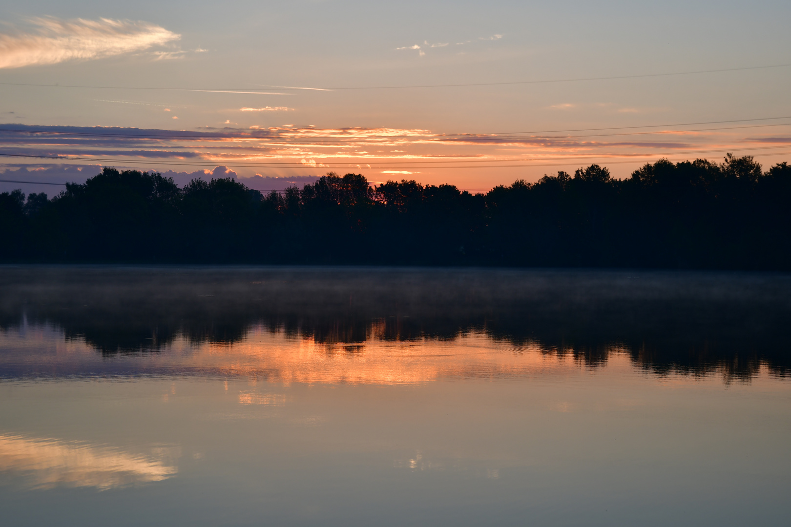 Sonnenaufgang am Unterschleißheimersee