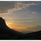 Sonnenaufgang am Valparolapass ( 2168 m.)