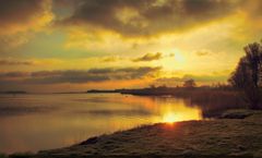 Sonnenaufgang am Veluwemeer