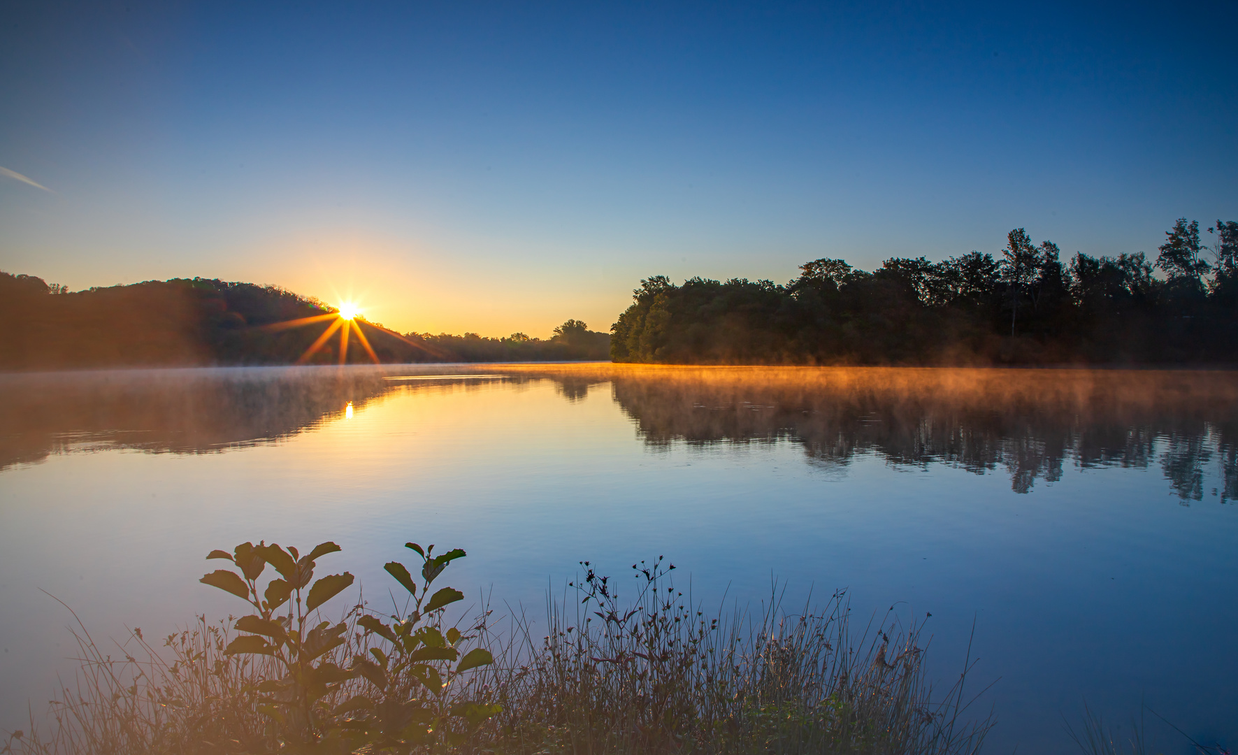 Sonnenaufgang am Vienenburger See