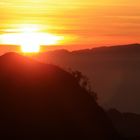 Sonnenaufgang am Vulkan Bromo in Java.