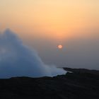 Sonnenaufgang am Vulkan Erta Ale, Äthiopien