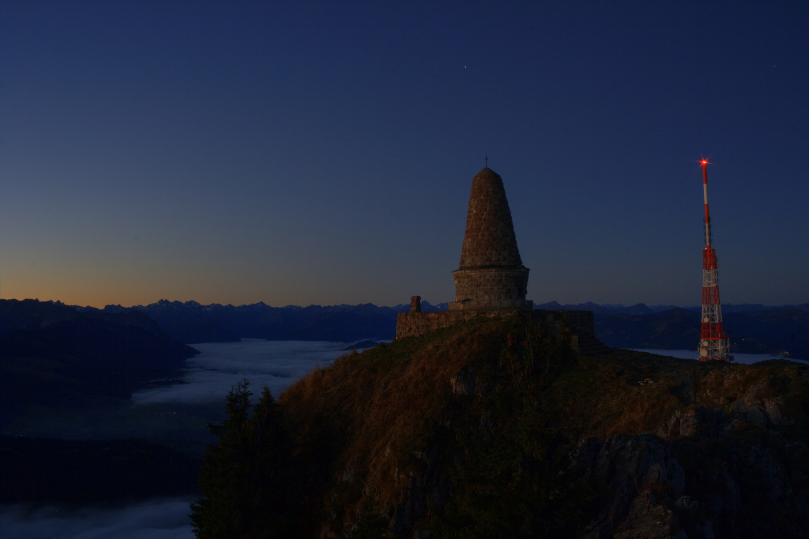 Sonnenaufgang am Wächter des Allgäus