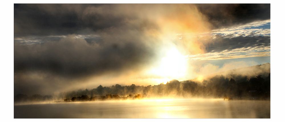 Sonnenaufgang am Waldschacher See