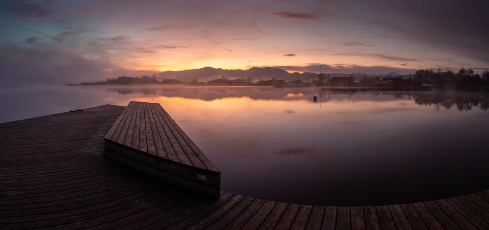 Sonnenaufgang am Wallersee