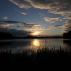 Sonnenaufgang am Wardersee in Schleswig-Holstein