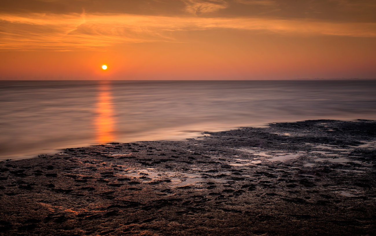 Sonnenaufgang am Wattenmeer