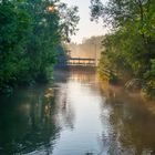 Sonnenaufgang am Wehrkanal