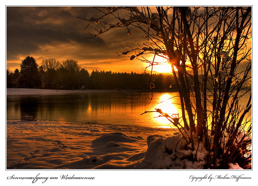 Sonnenaufgang am Weidmannsee (2)