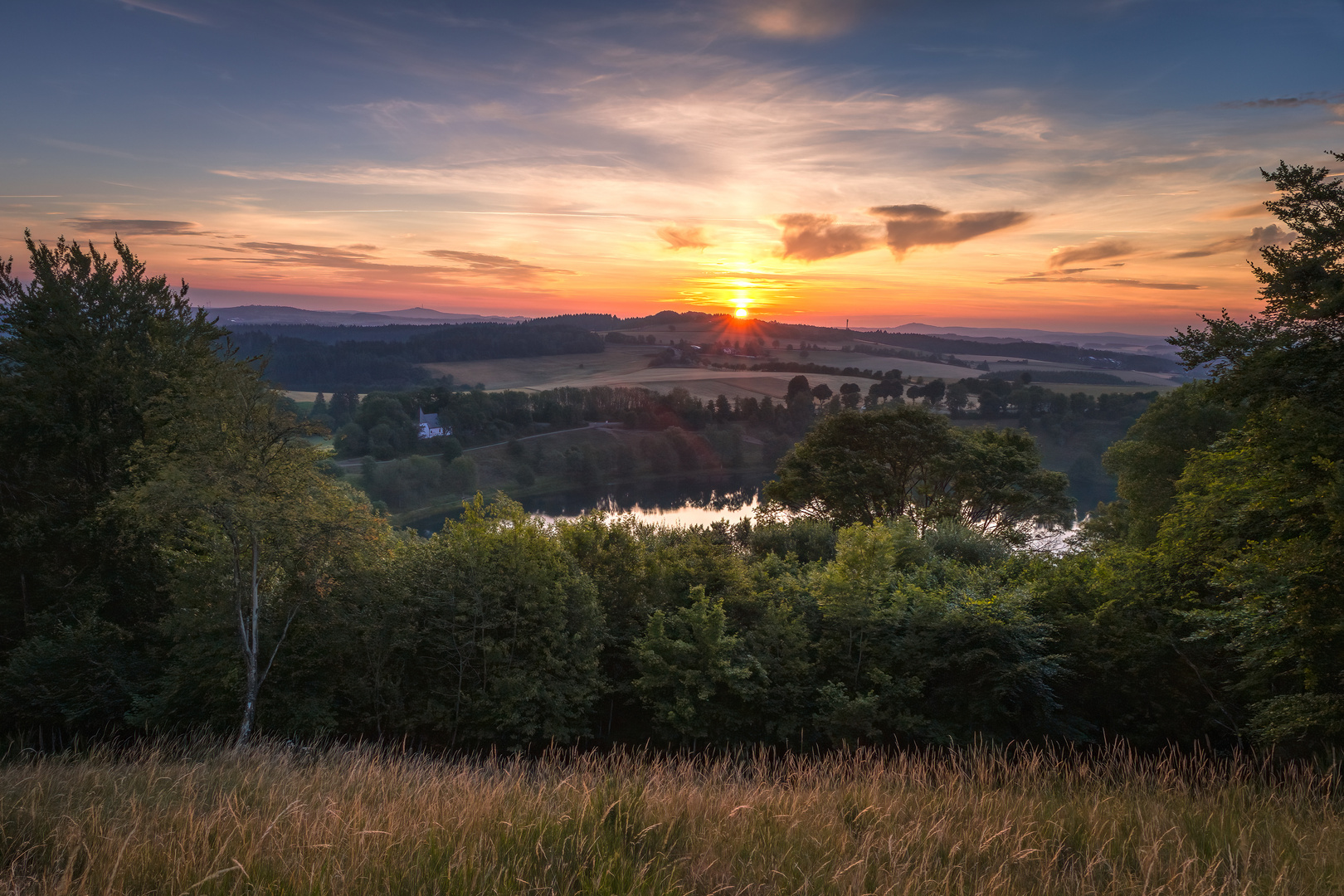 Sonnenaufgang am Weinfelder Maar