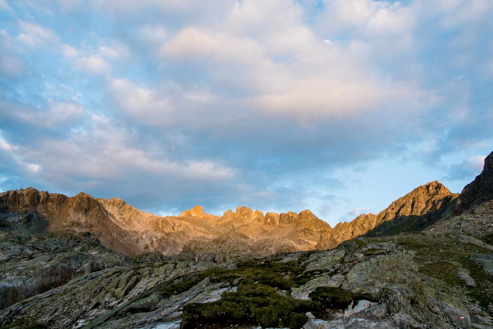 Sonnenaufgang am Wildgrat (Pitztal, Tirol)