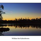 Sonnenaufgang am Wildsee bei Kaltenbronn