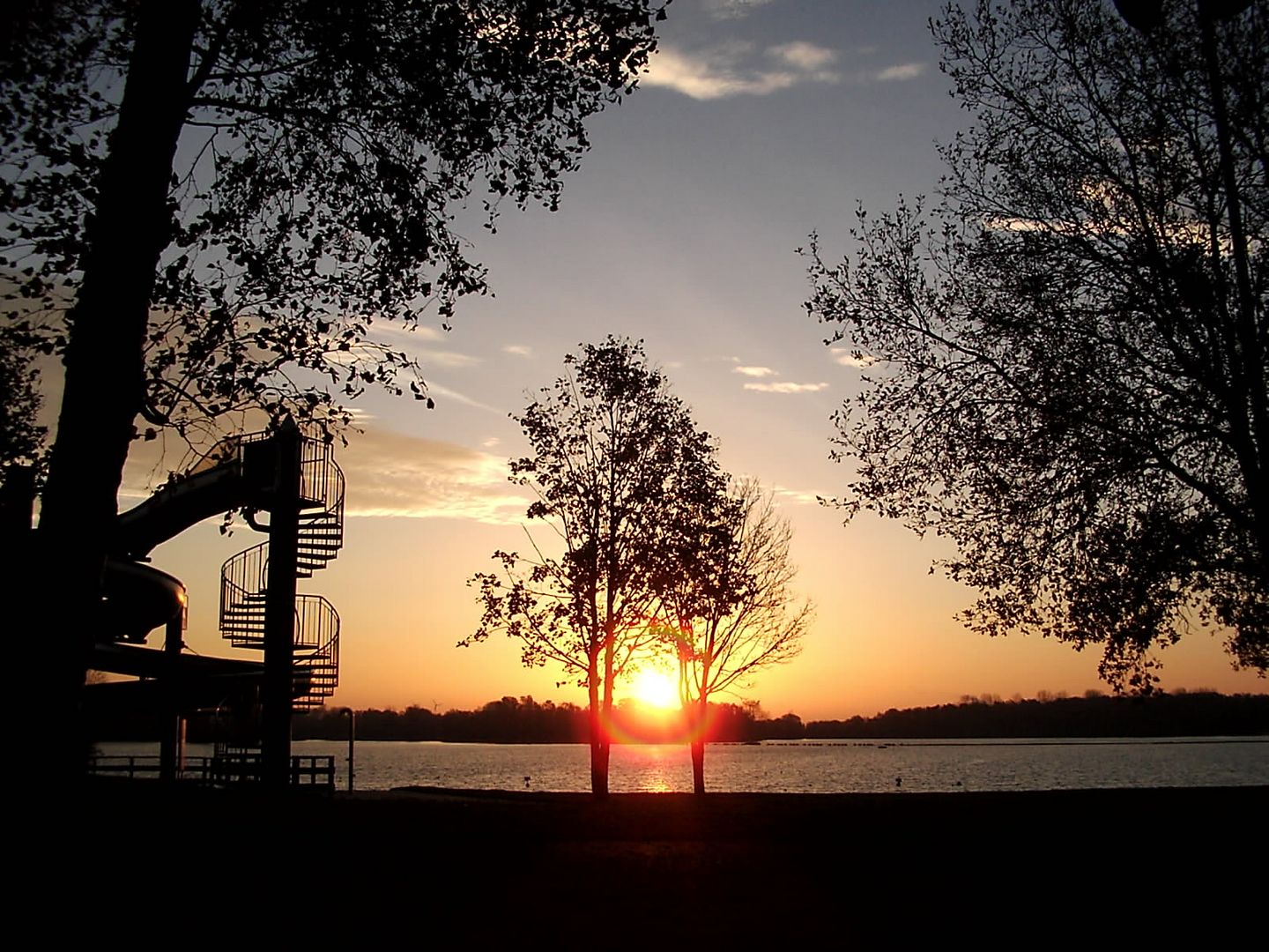 Sonnenaufgang am Wisseler See