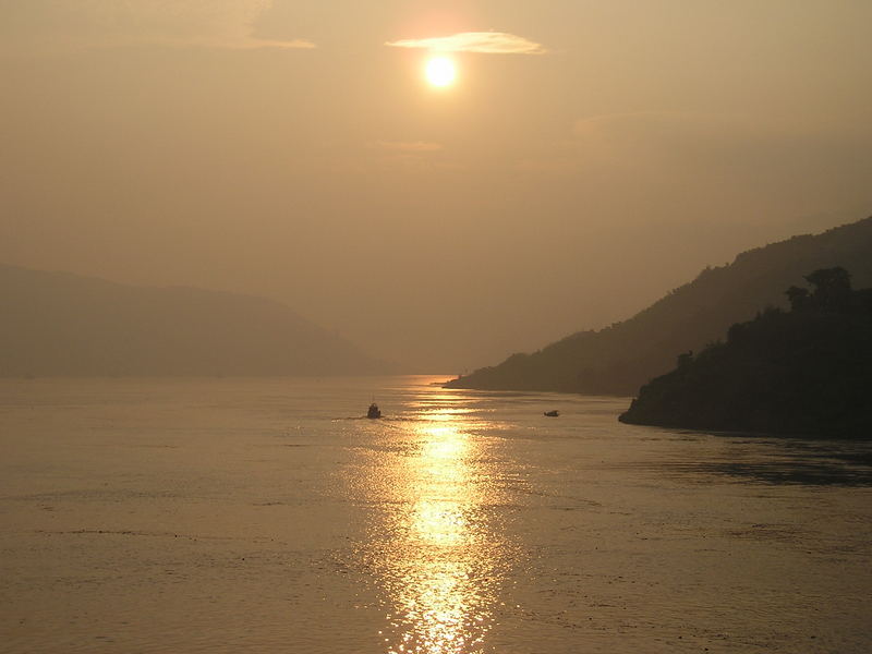 Sonnenaufgang am Yangtze