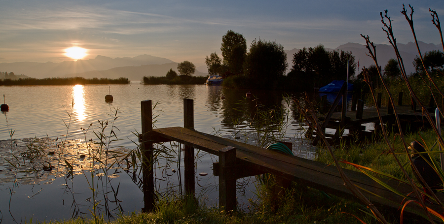 Sonnenaufgang am Zürichsee