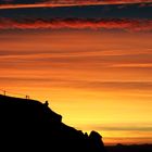 Sonnenaufgang am Zugspitzgipfel