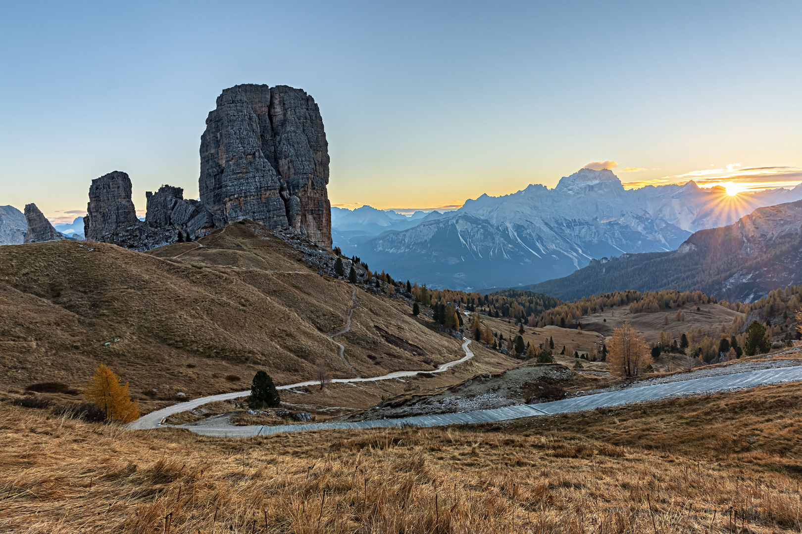 Sonnenaufgang an den Cinque Torri