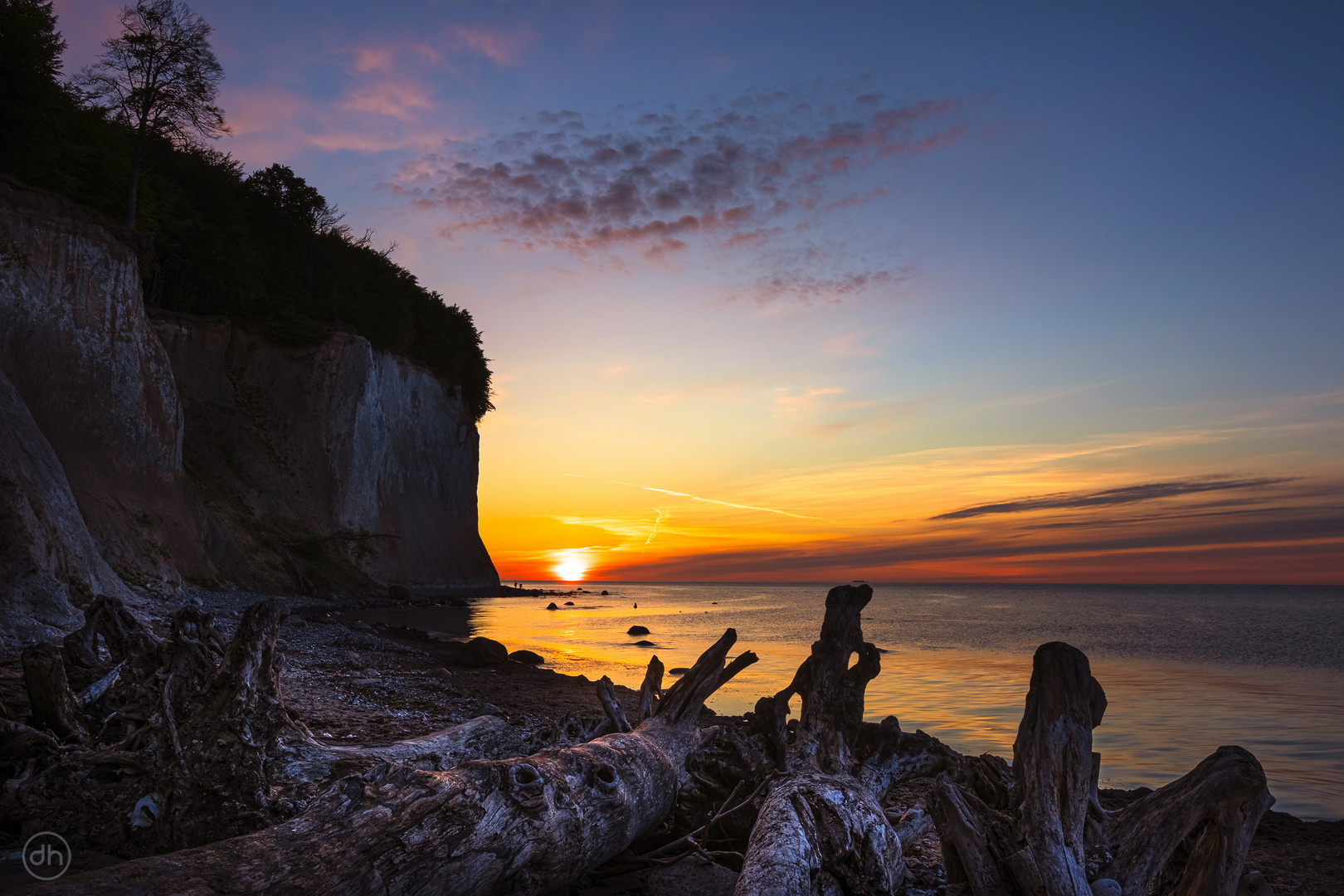 Sonnenaufgang an den Kreidefelsen