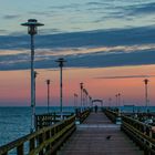 Sonnenaufgang an der Ahlbecker seebrücke