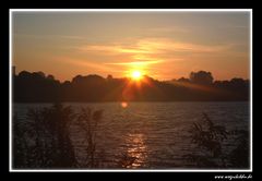 Sonnenaufgang an der Alster in Hamburg III