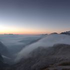 Sonnenaufgang an der Auronzo-Hütte