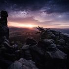 Sonnenaufgang an der Barberine (Pfaffenstein/ Sächsische Schweiz)