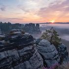 Sonnenaufgang an der Bastei