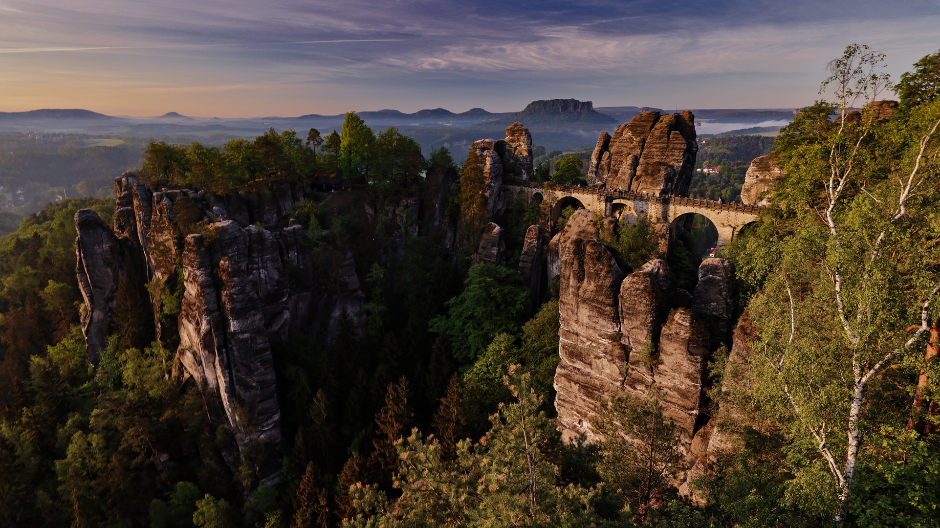 Sonnenaufgang an der Bastei...